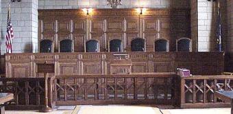 Nebraska supreme court room and chairs